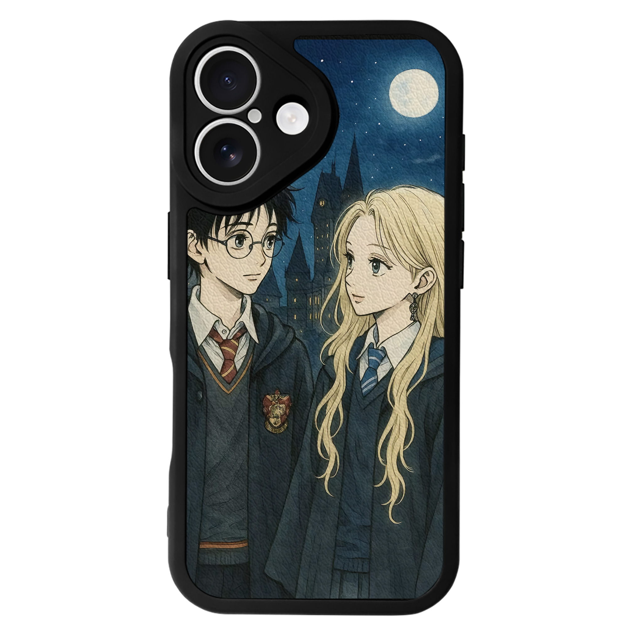 （画像用） Harry Potter ハリー・ポッターシリーズ 【iPhone 16シリーズ対応】シリコンスマホケース（レザー調） 材質：シリコン